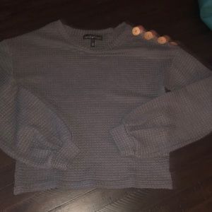 Nwot- cropped grey top size small